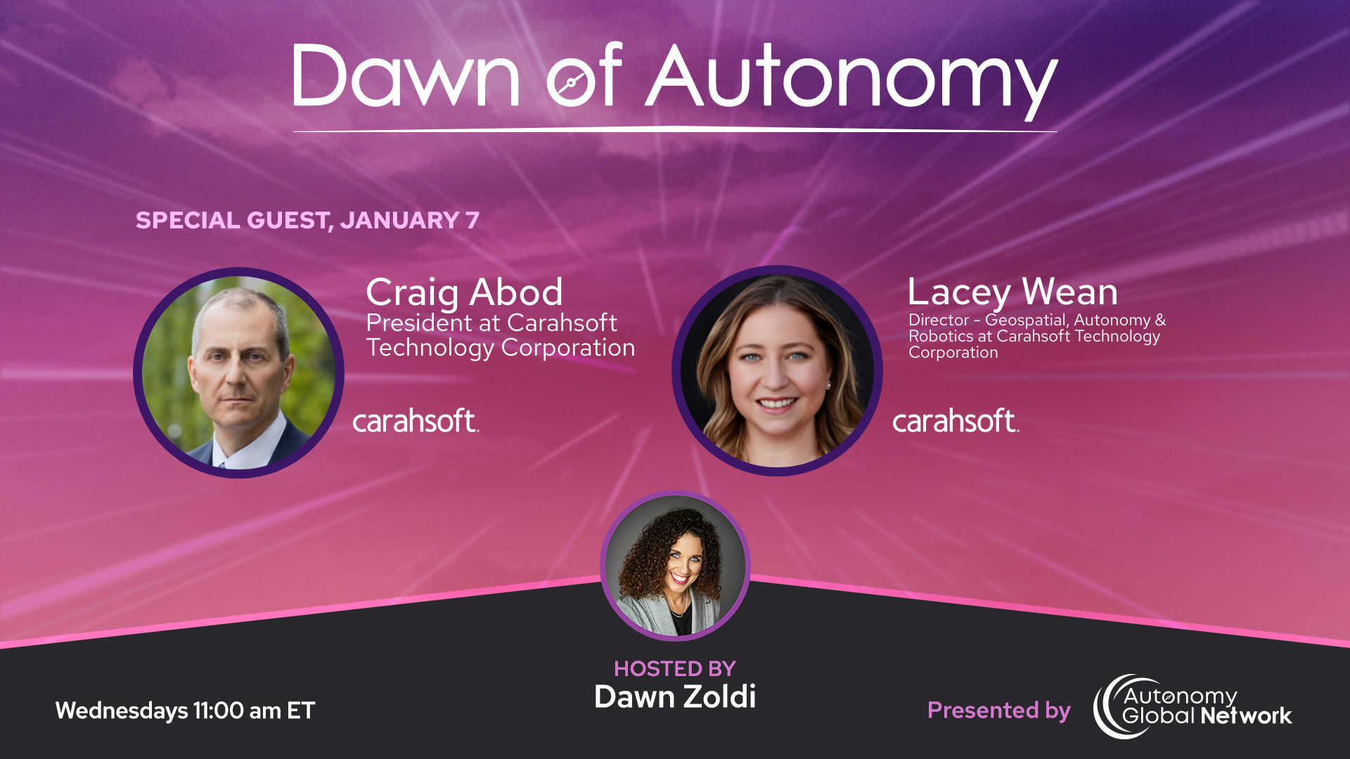 Craig Abod, Founder and President, Carahsoft and Lacey Wean, Senior Manager, Autonomous and Geospatial Solutions, Carahsoft | Dawn of Autonomy | Episode 103